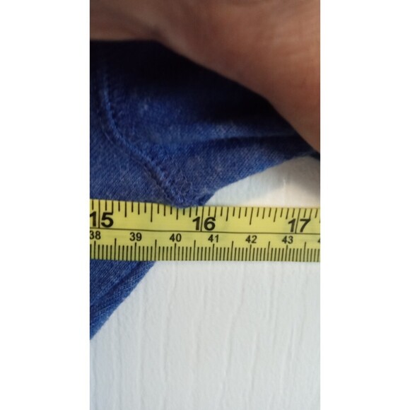 Nike Women's blue speckle long sleeve full zip hooded draw string sweater - Picture 5 of 6